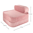 Poltrona letto per bambini Wigiwama® - Pink Mousse Flip Poltrona letto per bambini Wigiwama® - Pink Mousse Flip