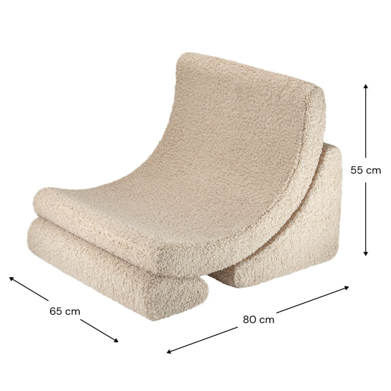 Poltrona letto per bambini Wigiwama® - Biscuit Moon Poltrona letto per bambini Wigiwama® - Biscuit Moon