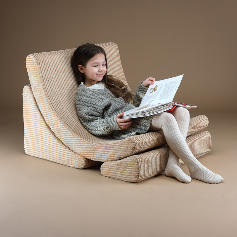 Poltrona letto per bambini Wigiwama® - Brown Sugar Moon Poltrona letto per bambini Wigiwama® - Brown Sugar Moon