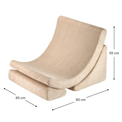 Poltrona letto per bambini Wigiwama® - Brown Sugar Moon