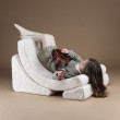 Poltrona letto per bambini Wigiwama® - Cream White Moon Poltrona letto per bambini Wigiwama® - Cream White Moon