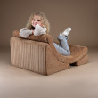 Poltrona letto per bambini Wigiwama® - Toffee Moon Poltrona letto per bambini Wigiwama® - Toffee Moon