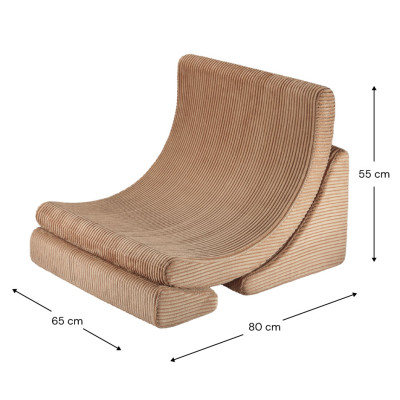 Poltrona letto per bambini Wigiwama® - Toffee Moon