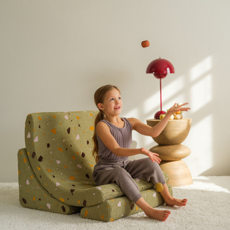 Poltrona letto per bambini Wigiwama® - Terrazzo Moss Moon Poltrona letto per bambini Wigiwama® - Terrazzo Moss Moon