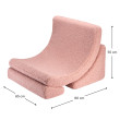 Poltrona letto per bambini Wigiwama® - Guava Pink Moon Poltrona letto per bambini Wigiwama® - Guava Pink Moon