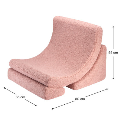 Poltrona letto per bambini Wigiwama® - Guava Pink Moon