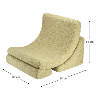 Poltrona letto per bambini Wigiwama® - Matcha Moon