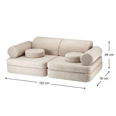 Divano per bambini Wigiwama® Biscuit Settee