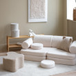 Divano per bambini Wigiwama® Cream White Settee Divano per bambini Wigiwama® Cream White Settee