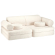 Divano per bambini Wigiwama® Cream White Settee Divano per bambini Wigiwama® Cream White Settee