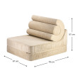 Poltrona letto per bambini Wigiwama® - Brown Sugar Flipster Poltrona letto per bambini Wigiwama® - Brown Sugar Flipster