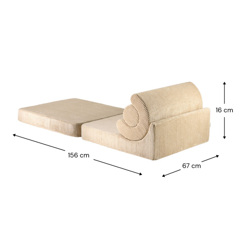 Poltrona letto per bambini Wigiwama® - Brown Sugar Flipster Poltrona letto per bambini Wigiwama® - Brown Sugar Flipster
