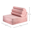 Poltrona letto per bambini Wigiwama® - Pink Mousse Flipster Poltrona letto per bambini Wigiwama® - Pink Mousse Flipster