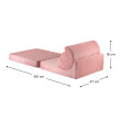 Poltrona letto per bambini Wigiwama® - Pink Mousse Flipster Poltrona letto per bambini Wigiwama® - Pink Mousse Flipster