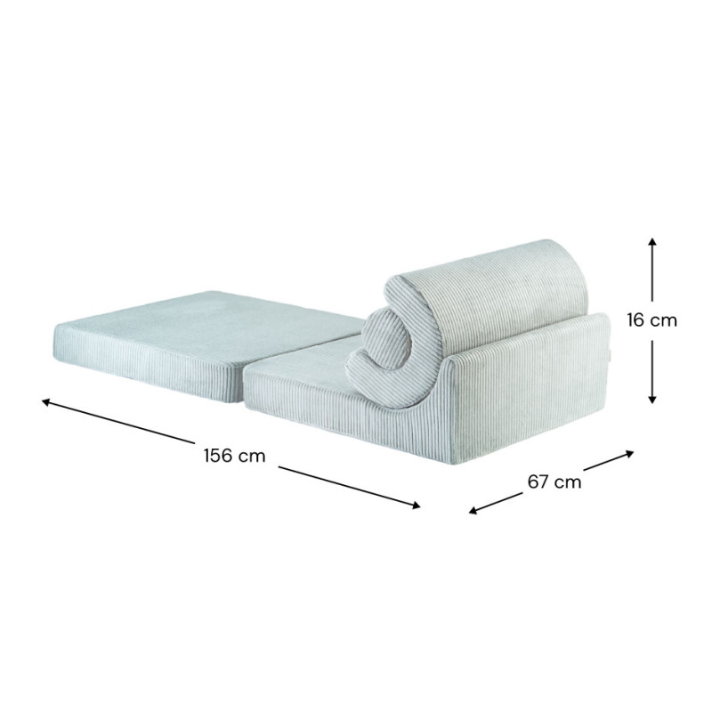 Poltrona letto per bambini Wigiwama® - Peppermint Green Flipster Poltrona letto per bambini Wigiwama® - Peppermint Green Flipster