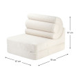 Poltrona letto per bambini Wigiwama® - Cream White Flipster Poltrona letto per bambini Wigiwama® - Cream White Flipster