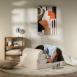 Poltrona letto per bambini Wigiwama® - Cream White Flipster Poltrona letto per bambini Wigiwama® - Cream White Flipster