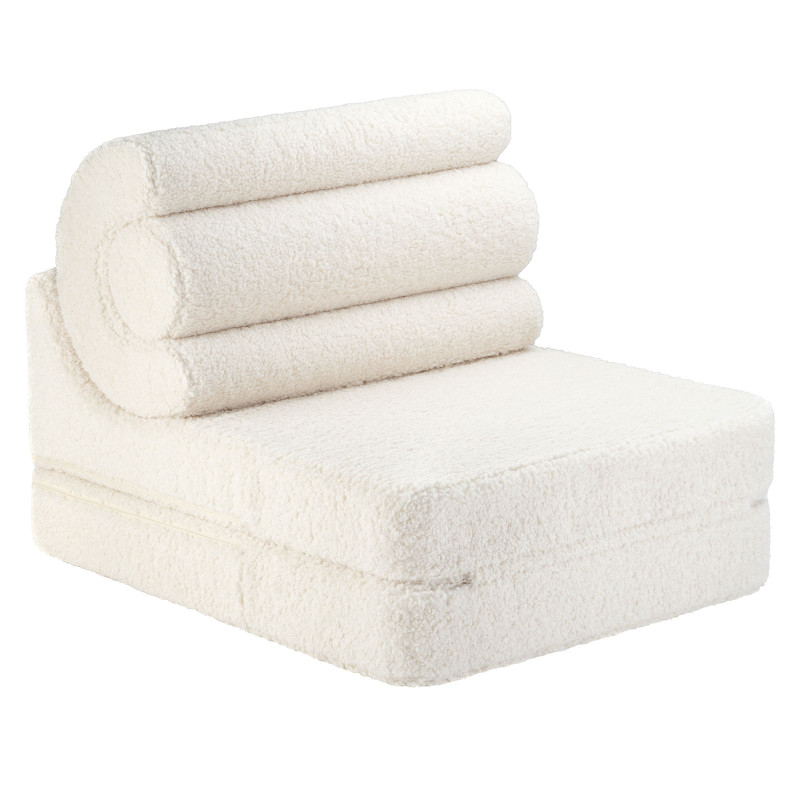 Poltrona letto per bambini Wigiwama® - Cream White Flipster Poltrona letto per bambini Wigiwama® - Cream White Flipster