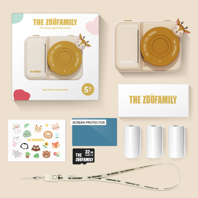 La fotocamera digitale per bambini The Zoofamily Print – Capriolo