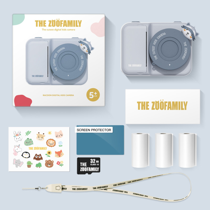 La fotocamera digitale per bambini The Zoofamily Print – Procione