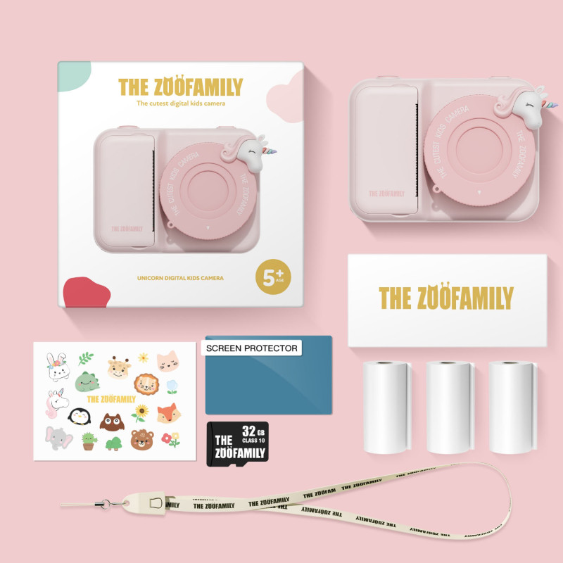 La fotocamera digitale per bambini The Zoofamily Print – Unicorno La fotocamera digitale per bambini The Zoofamily Print – Unicorno