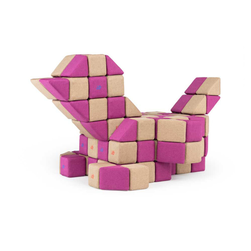 Costruzione magnetica JollyHeap Basic set 100 blocchi Costruzione magnetica JollyHeap Basic set 100 blocchi