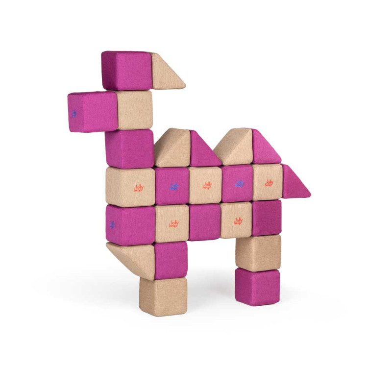 Costruzione magnetica JollyHeap Basic set 100 blocchi Costruzione magnetica JollyHeap Basic set 100 blocchi