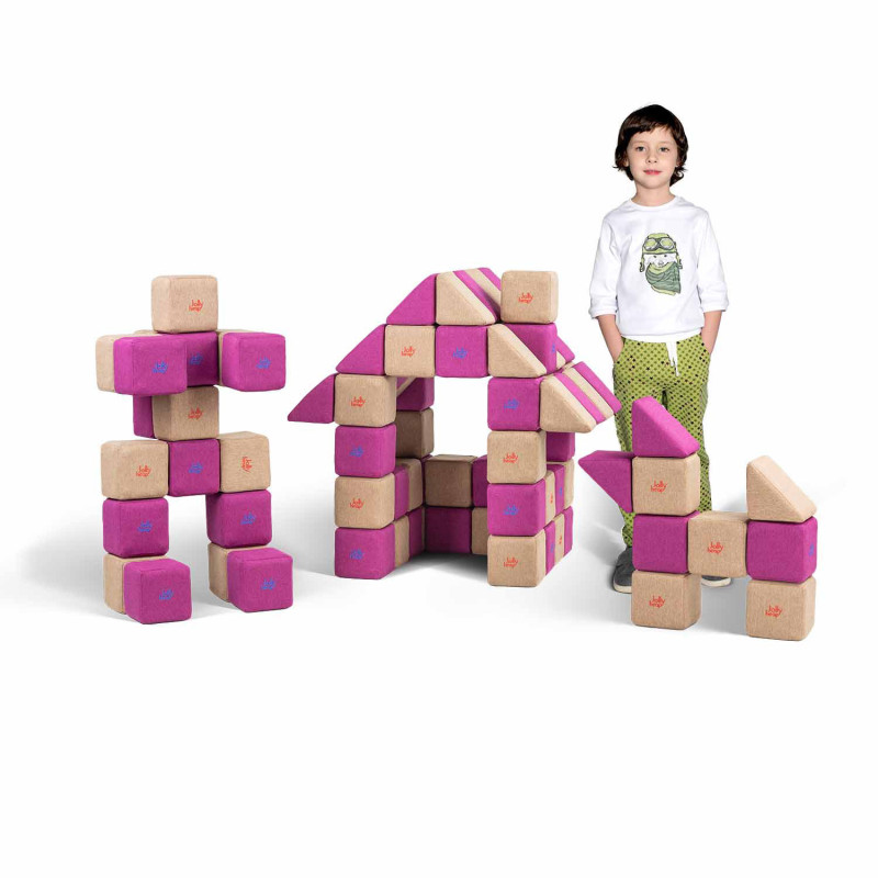 Costruzione magnetica JollyHeap Basic set 100 blocchi Costruzione magnetica JollyHeap Basic set 100 blocchi