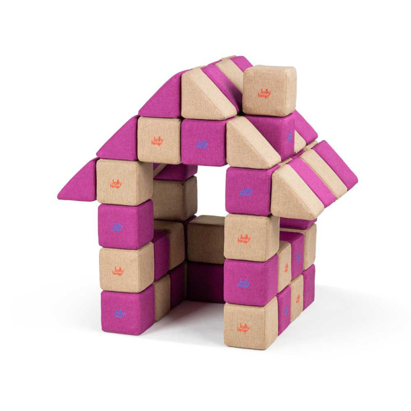 Costruzione magnetica JollyHeap Basic set 100 blocchi Costruzione magnetica JollyHeap Basic set 100 blocchi