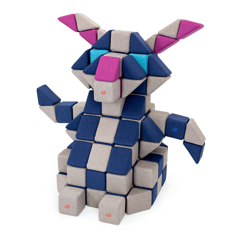 Costruzione magnetica JollyHeap Creative set 100 blocchi Costruzione magnetica JollyHeap Creative set 100 blocchi