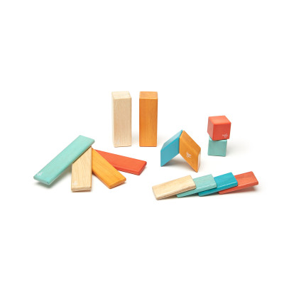 Costruzione magnetica Tegu Sunset 14 pezzi