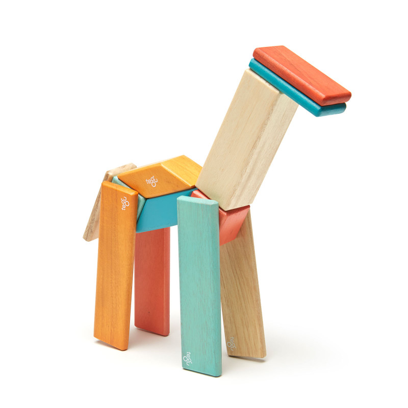 Costruzione magnetica Tegu Sunset 14 pezzi Costruzione magnetica Tegu Sunset 14 pezzi