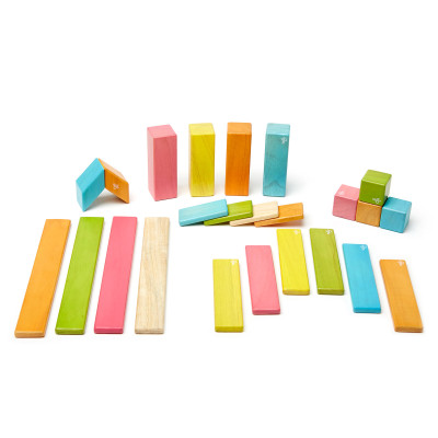 Costruzione magnetica Tegu Tints 24 pezzi