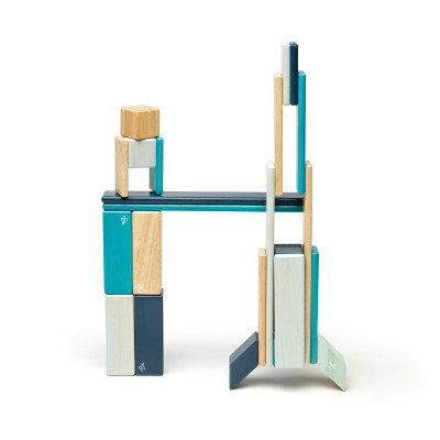 Costruzione magnetica Tegu Blues 24 pezzi