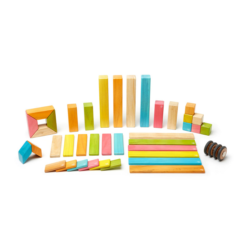Costruzione magnetica Tegu Tints 42 pezzi Costruzione magnetica Tegu Tints 42 pezzi