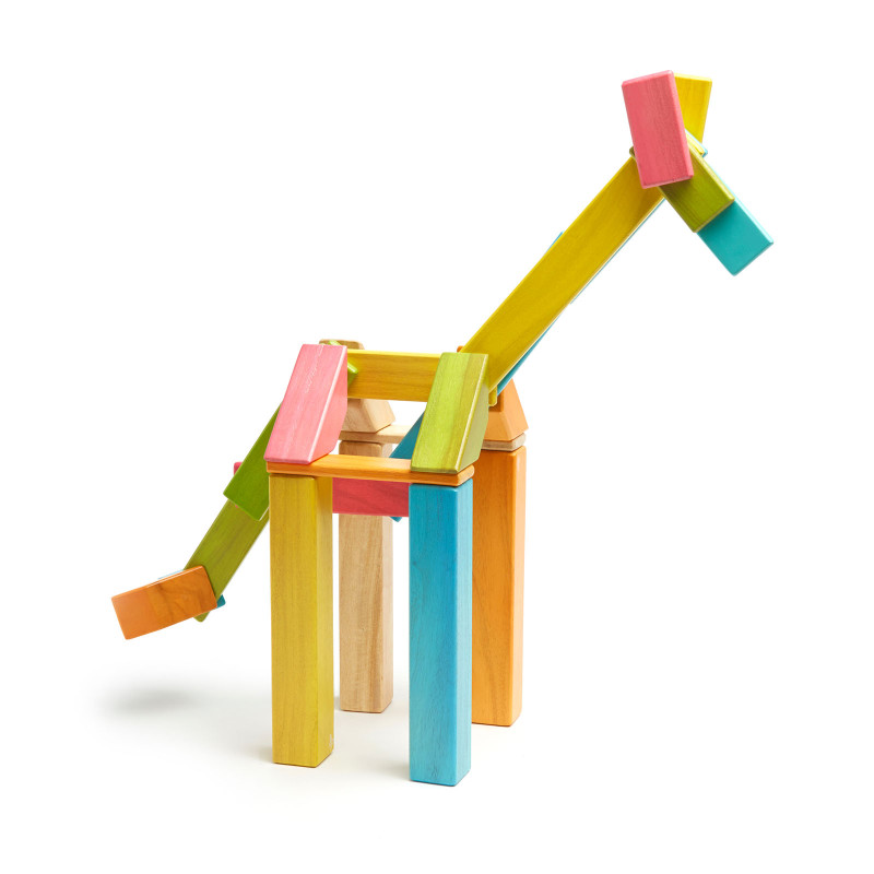 Costruzione magnetica Tegu Tints 42 pezzi Costruzione magnetica Tegu Tints 42 pezzi