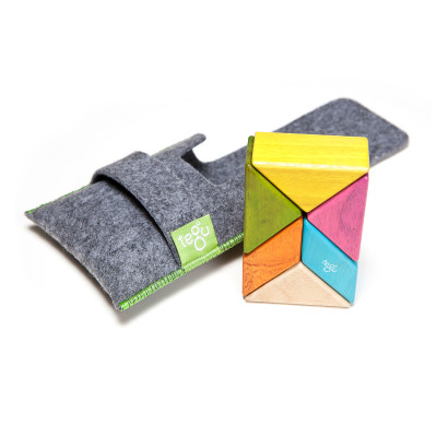 Costruzione magnetica Tegu Travel set Tints 6 pezzi
