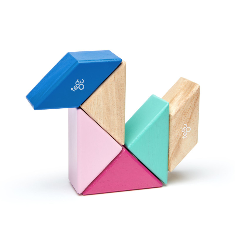 Costruzione magnetica Tegu travel set Blossom 6 pezzi Costruzione magnetica Tegu travel set Blossom 6 pezzi