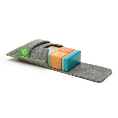 Costruzione magnetica Tegu travel set Sunset 8 pezzi