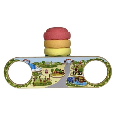 Travezza di equilibrio BaaVi con adesivo ZOO