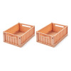 Set 2 scatole contenitore S LIEWOOD Weston Tuscany Rose
