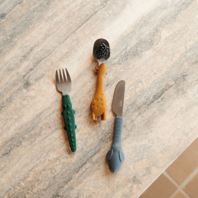 Posate per bambini LIEWOOD Tove Golden Caramel Mix