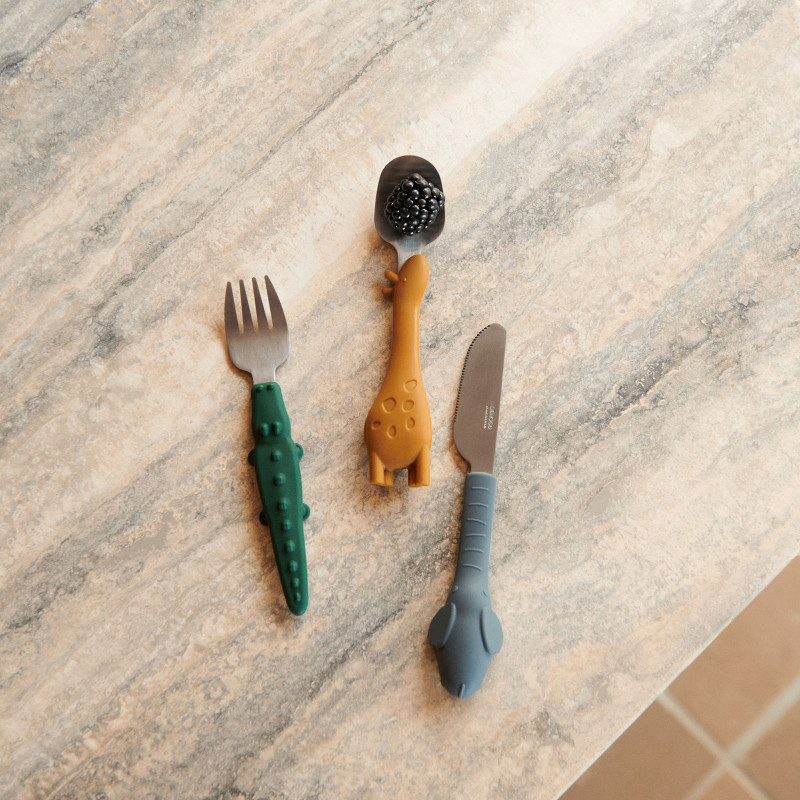 Posate per bambini LIEWOOD Tove Golden Caramel Mix