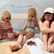 Tenda da spiaggia LIEWOOD Cassie Pure Sky Creme de la Creme Tenda da spiaggia LIEWOOD Cassie Pure Sky Creme de la Creme