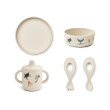Set pappa in silicone 5 pezzi LIEWOOD Ryle Sea Creature Sandy
