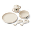 Set pappa in silicone 5 pezzi LIEWOOD Ryle Sea Creature Sandy
