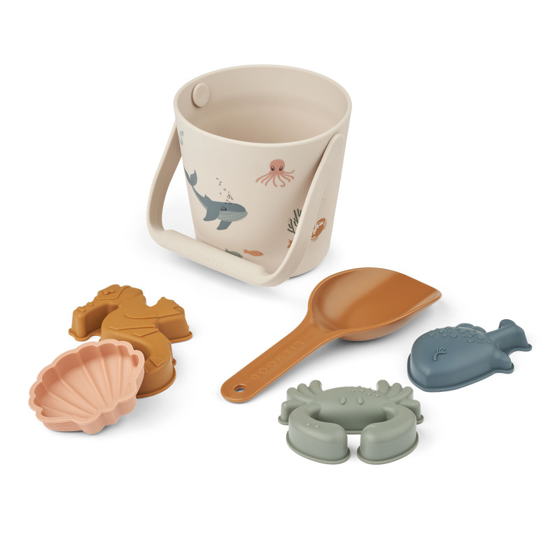 Set da spiaggia con secchiello e formine LIEWOOD Gilma Sea Creature Sandy Set da spiaggia con secchiello e formine LIEWOOD Gilma Sea Creature Sandy