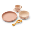 Set pappa in silicone LIEWOOD Vivi Butterfly / Apple blossom