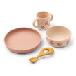 Set pappa in silicone LIEWOOD Vivi Butterfly / Apple blossom