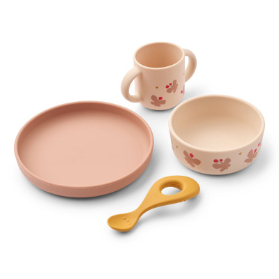 Set pappa in silicone LIEWOOD Vivi Butterfly / Apple blossom